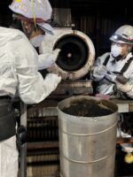 焼き入れ炉　排熱ファン　部品交換、メンテナンス