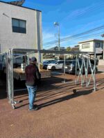 特殊塗料吹付 飛散防止用ジャバラテント！